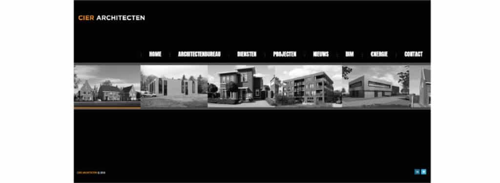 Website CIER Architecten