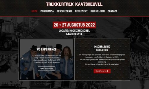 Nieuwe site Trekkertrek Kaatsheuvel - sponsoring Cool Clogs